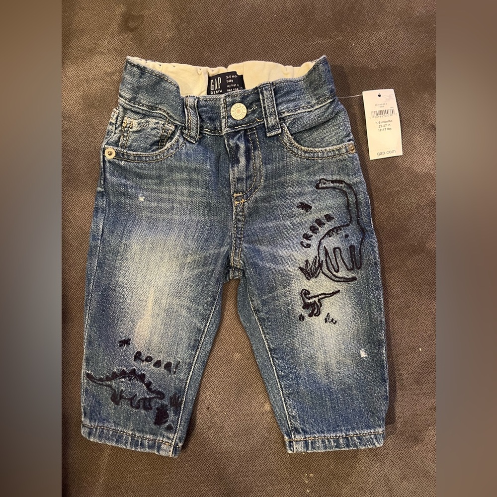 Baby Gap - Dino Jeans size 3-6 months